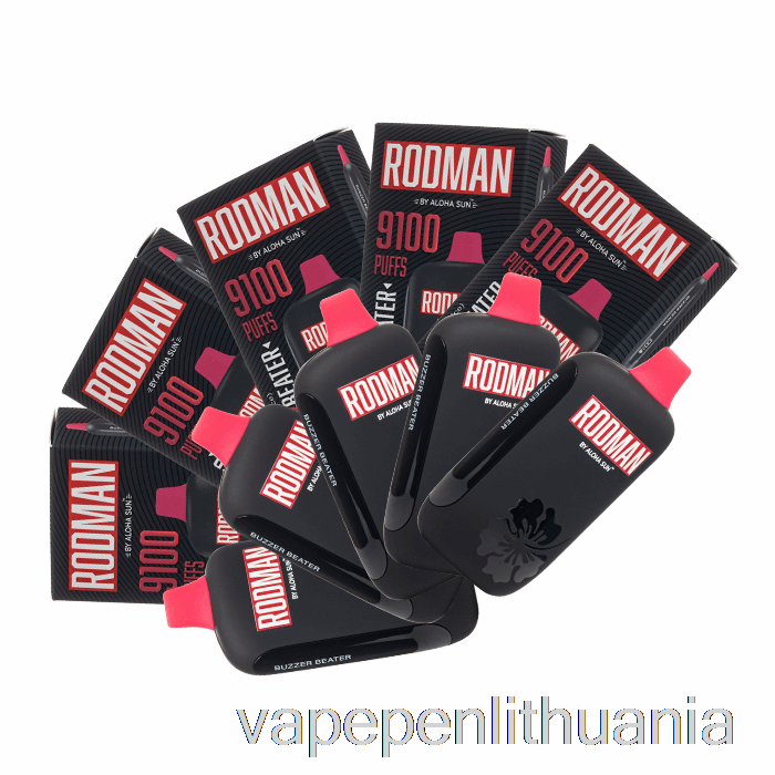 [10 Pakuočių] Rodman 9100 Vienkartinis Vape Skystis